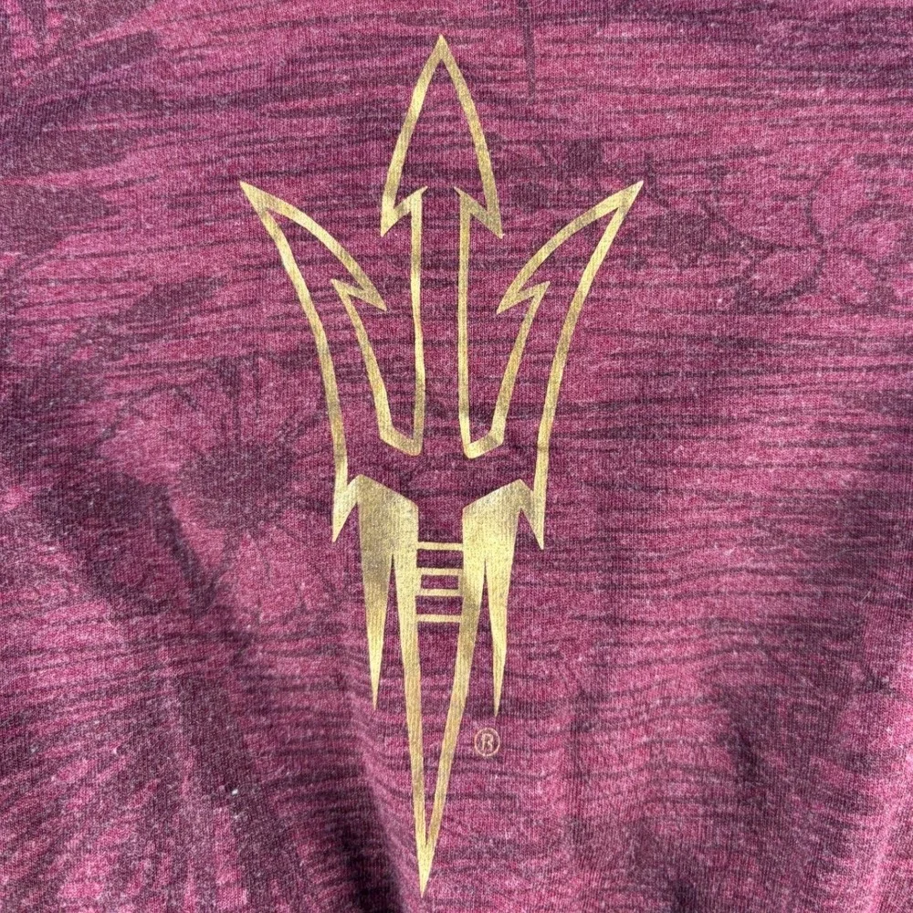 Colosseum ASU Sun Devils T-Shirt Gold Pitchfork Maroon 3T Cotton Blend Toddler